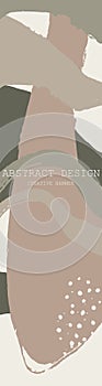 Abstract trendy universal artistic banner template. Vector illustration.