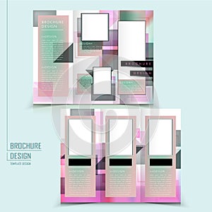Abstract tri-fold template design
