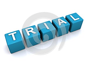 Abstract trial sign