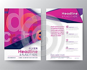 Abstract Triangle Brochure Flyer design Layout template