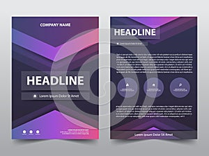 Abstract triangle brochure poster,flyer annual report template