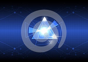 Abstract triangle design