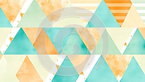 Abstract triangle geometric pattern, modern design, backdrop, Stock Photo, Generative AI