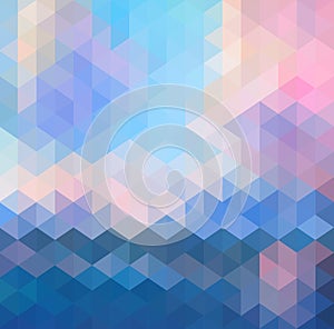 Abstract Triangle Geometrical Multicolored Background, Vector Illustration EPS10