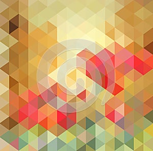 Abstract Triangle Geometrical Multicolored Background, Vector Illustration EPS10