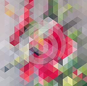 Abstract Triangle Geometrical Multicolored Background, Vector Illustration EPS10