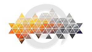 Abstract Triangle Gradient Geometric Pattern Modern Art, vector design Generative AI