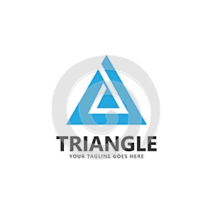 abstract triangle logo and symbol vector icon