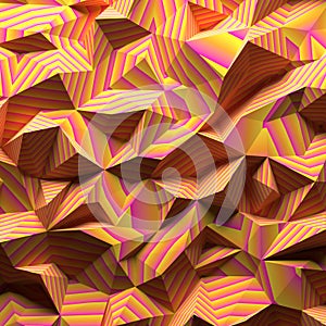 Abstract triangle Low Polygon background wallpaper texture 3d render