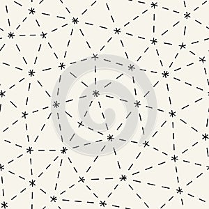 Abstract triangle minimal geometric grid dashed pattern background