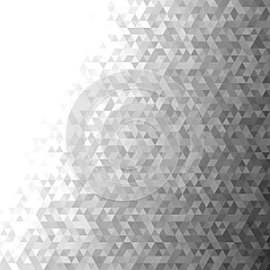 Abstract triangle pattern background - modern vector mosaic design from regular triangles