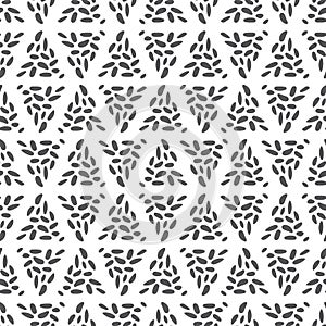 Abstract triangle pattern design. Vector geometric seamless textured repeat.