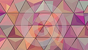 Abstract triangle pattern, geometric design, colorful triangles, pattern, abstract Generative AI