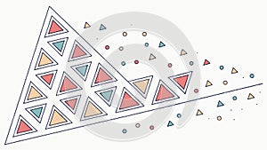 Abstract Triangle Pattern, Geometric Modern Design, vector design Generative AI
