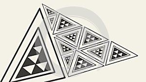 Abstract Triangle Pattern, Geometric Modern Design, vector design Generative AI