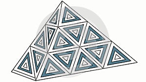 Abstract Triangle Pattern Vector, Geometric Background Modern Design, vector design Generative AI