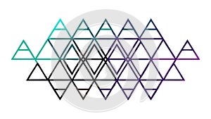 Abstract Triangle Pattern Vector: Modern Geometric Interlocking Design, vector design Generative AI
