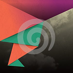 Abstract Triangle Shape Background