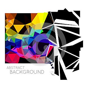 Abstract triangle vector background