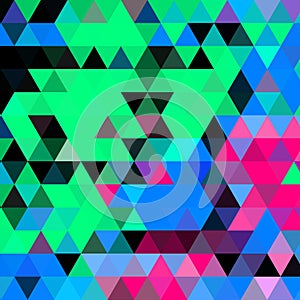 Abstract triangled background