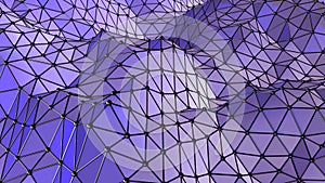 Abstract triangles and dots background