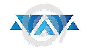 Abstract Triangles: Geometric Design Element Vector Icon, vector design Generative AI