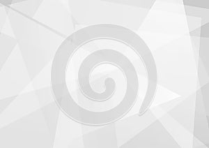 Abstract triangles with light on gray background