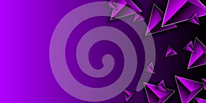 Abstract triangles pattern. Luxury triangles on violet background. Vector