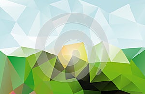 Abstract triangluar background