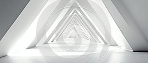 Abstract Triangular Architectural Corridor