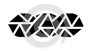 Abstract Triangular Arrow Pattern Geometric Vector, vector design Generative AI