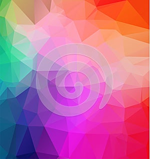 abstract triangular background texture, low poly style full colo