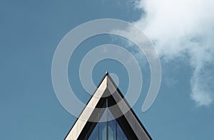 Abstract Triangular Building