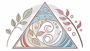 Abstract Triangular Geometric Pattern, Dynamic Design, vector design Generative AI