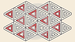 Abstract triangular geometric pattern, modern dynamic background design, vector design Generative AI