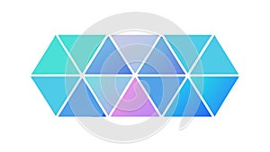 Abstract Triangular Gradient: Modern Geometric Pattern, vector design Generative AI