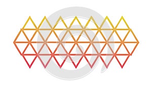 Abstract Triangular Gradient: Vibrant Geometric Pattern, vector design Generative AI