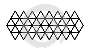 Abstract Triangular Grid Pattern Geometric Texture Design, vector design Generative AI