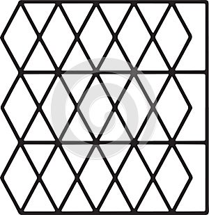 Abstract triangular grid pattern on transparent background geometric texture seamless modern design