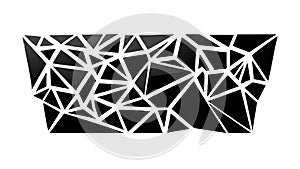 Abstract Triangular Mosaic Pattern, Geometric Background Design, vector design Generative AI