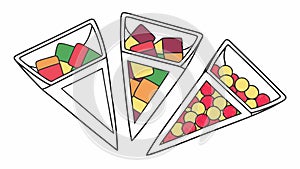Abstract Triangular Pattern: Geometric Art Modern Design Element, vector design Generative AI
