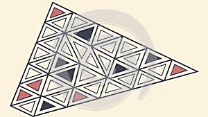 Abstract Triangular Pattern, Geometric Art, vector design Generative AI