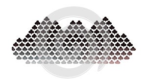 Abstract triangular pattern with gradient for modern backgrounds, vector design Generative AI