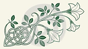 Abstract Triangular Pattern with Organic Shapes, vector design Generative AI