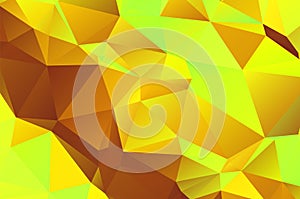 Abstract triangulation geometric golden background