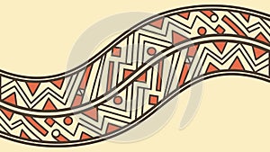 Abstract Tribal Seamless Pattern Vector, vector design Generative AI