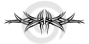 Abstract tribal tattoo symbol.