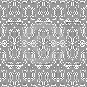 Abstract tribe ornament seamless vector pattern.