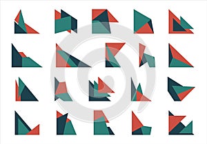 Abstract Trigonal Geometric Corner Shape