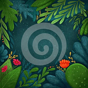 Abstract tropical background